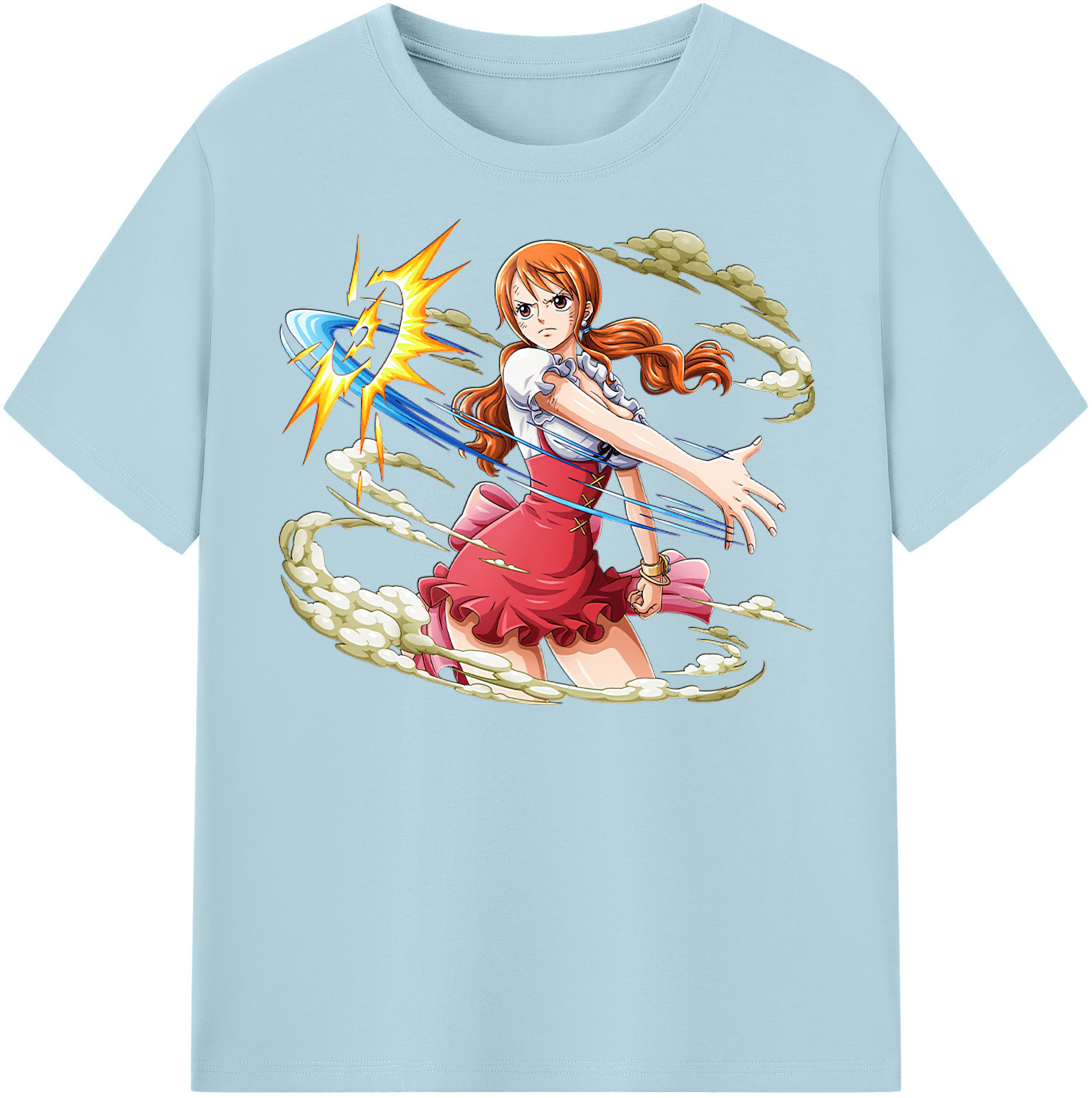 ワンピース ナミ ONE PIECE Nami 綿100％半袖Tシャツ（フロントプリント）